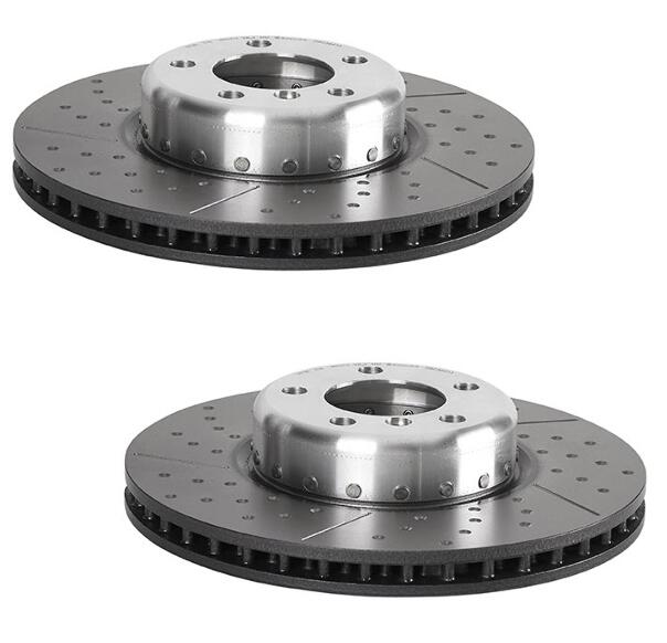 Brembo Brake Pads and Rotors Kit - Front and Rear (340mm/345mm) (Low-Met)